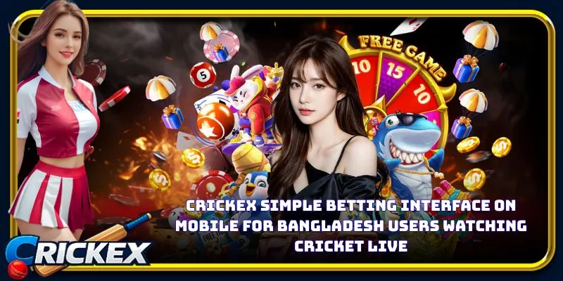 Crickex simple betting interface on mobile for Bangladesh users watching cricket live