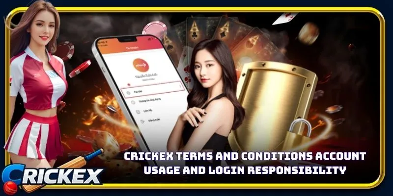 Alt: crickex terms and conditions account usage and login responsibility